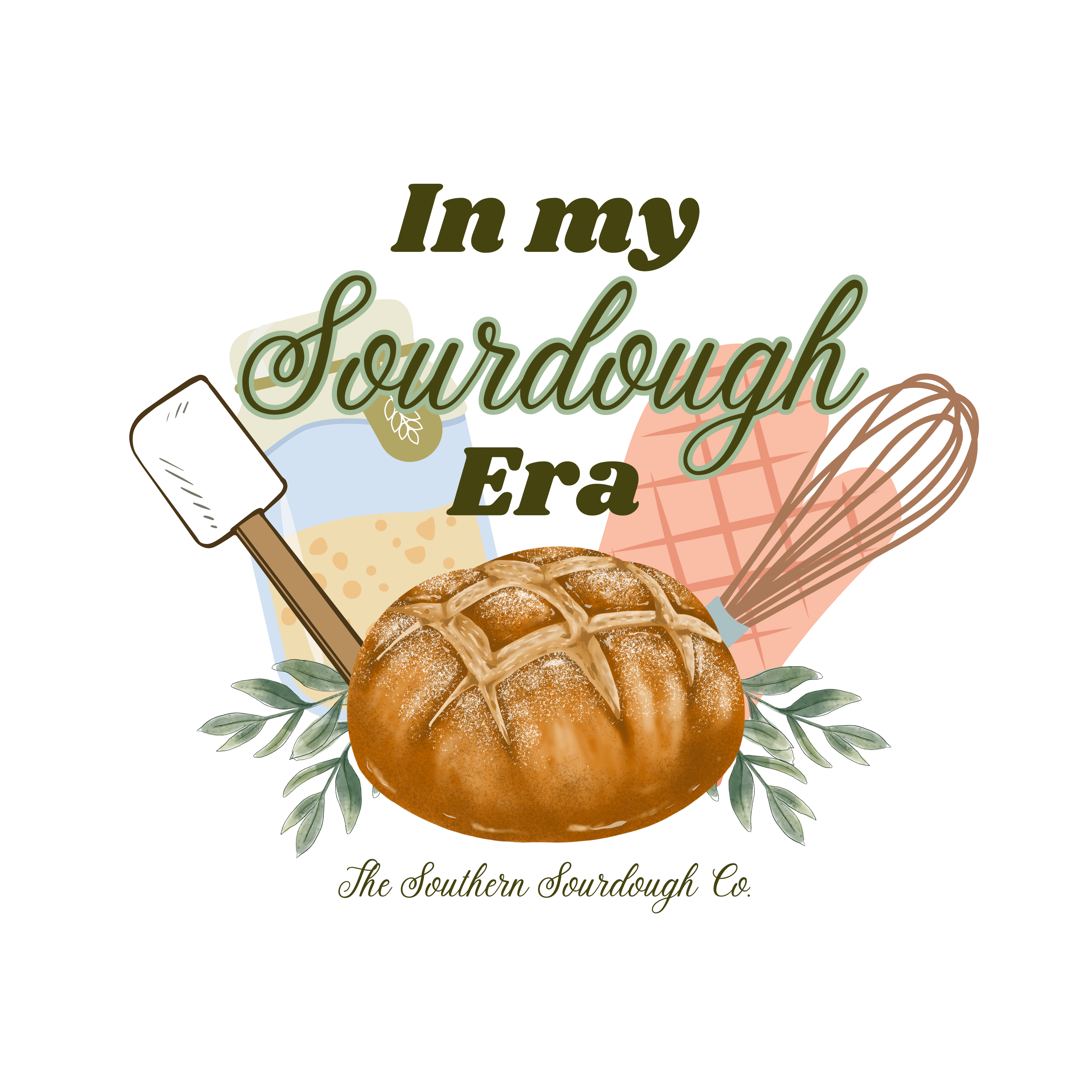 **NEW** "In My Sourdough Era" Waterproof Vinyl Sticker